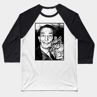 Salvador Dali | Vector Baseball T-Shirt